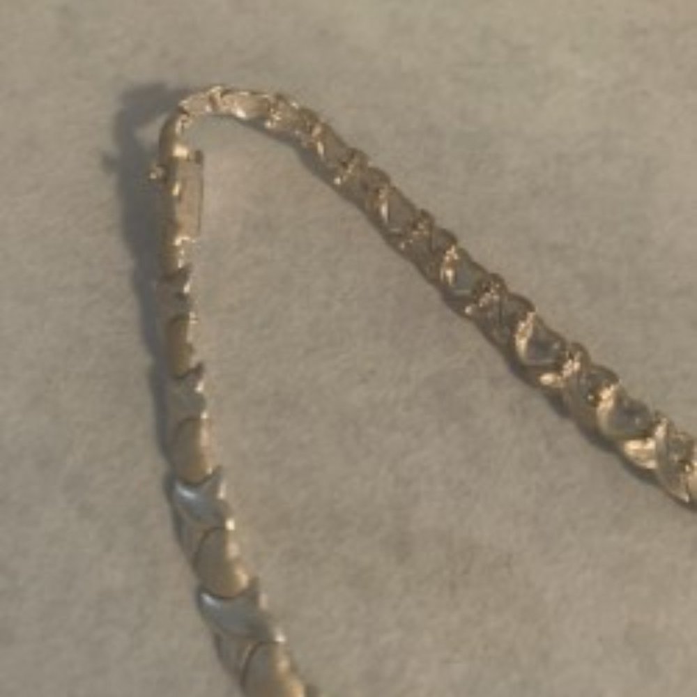 sterling silver ladies choker necklace with hearts